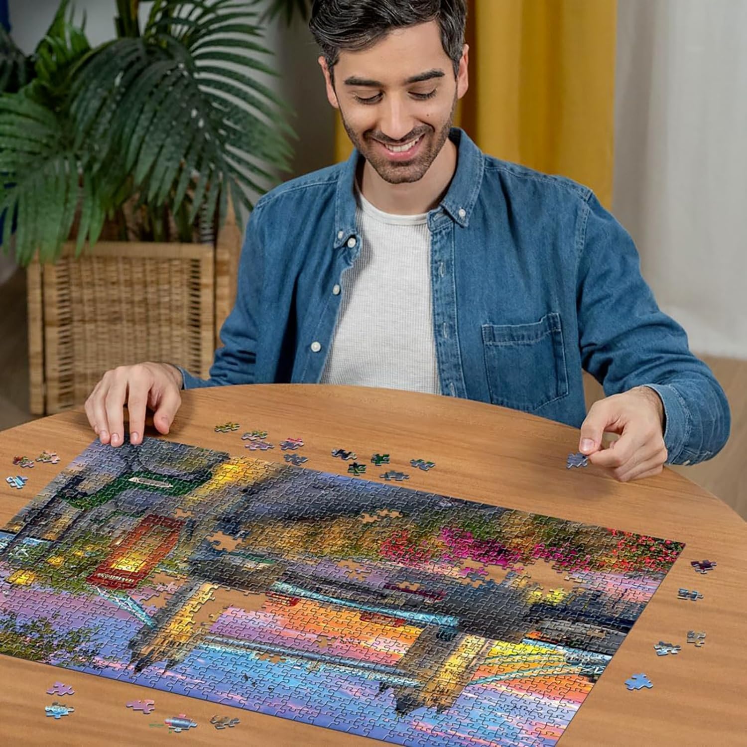 image:imageRavensburger Puzzle 1000 Teile Tower Bridge at Sunset Puzzles fr Erwachsene ab 14 Jahren 70 x 50 cm Puzzle fr Erwachsene wunderbare Illustrationssammlung GeschenkideenModern