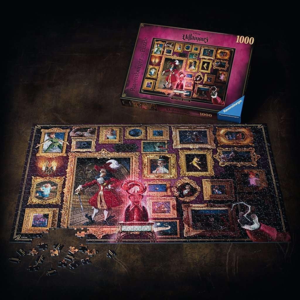 image:imageRavensburger Puzzle 12000037 Disney Villainous Maleficent 1000 Teile Puzzle fr Erwachsene und Kinder ab 14 Jahren Disney Puzzle Disney Geschenke Green PurpleCaptain Hook 1000 PC
