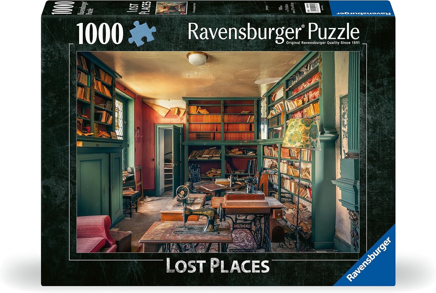 image:imageRavensburger Puzzle 12000180 Singer Library Lost Places 1000 Teile Puzzle fr Erwachsene und Kinder ab 14 Jahren Lost Places PuzzleAntik