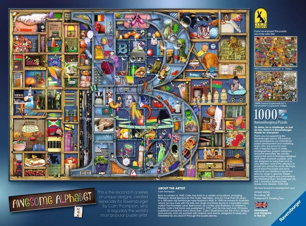 image:imageRavensburger Puzzle 12000327 Awesome Alphabet B 1000 Teile Puzzle fr Erwachsene und Kinder ab 14 JahrenAntik