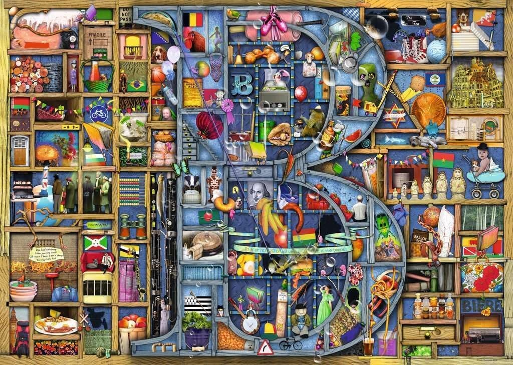 image:imageRavensburger Puzzle 12000327 Awesome Alphabet B 1000 Teile Puzzle fr Erwachsene und Kinder ab 14 JahrenAntik