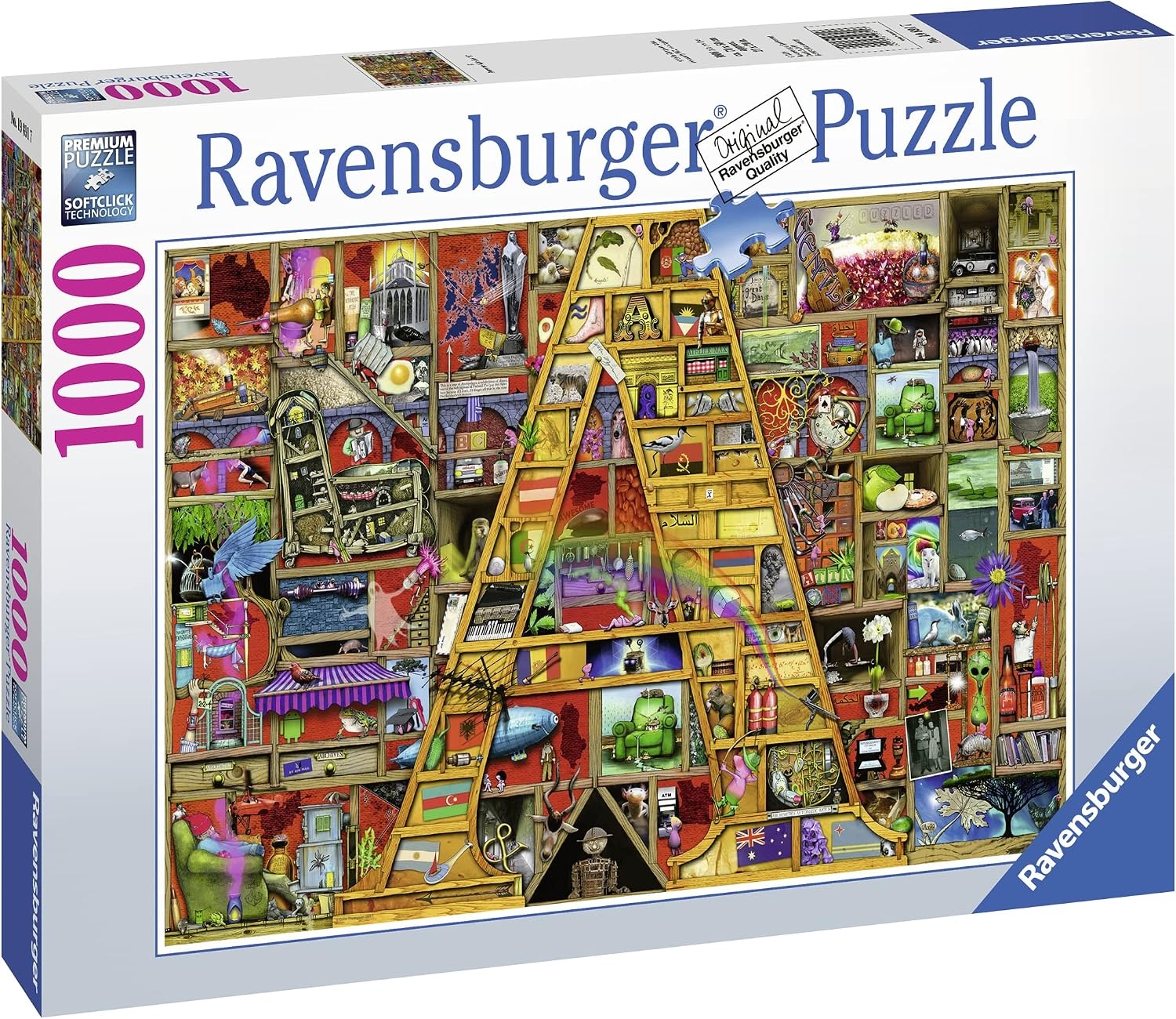 image:imageRavensburger Puzzle 12000333 Awsome Alphabet A 1000 Teile Puzzle fr Erwachsene und Kinder ab 14 JahrenRetro