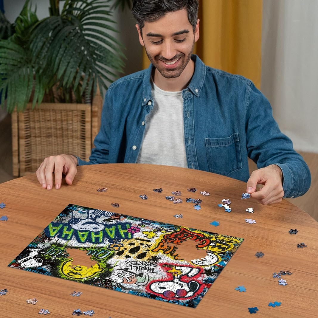 image:imageRavensburger Puzzle 12000389 Peanuts Graffiti 500 Teile Puzzle fr Erwachsene und Kinder ab 12 Jahren PeanutsPuzzleRetro