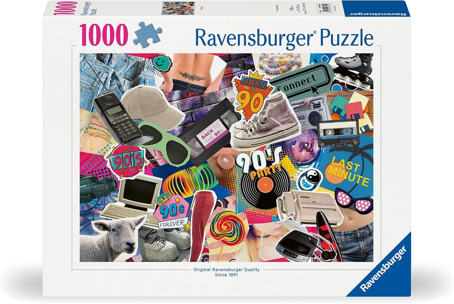 image:imageRavensburger Puzzle 12000619 Die 90er Jahre 1000 Teile Puzzle fr Erwachsene und Kinder ab 14 JahrenModern