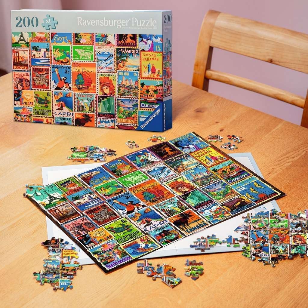 image:imageRavensburger Puzzle Briefmarken 200 groe PuzzleTeile fr SeniorenMehrfarbig