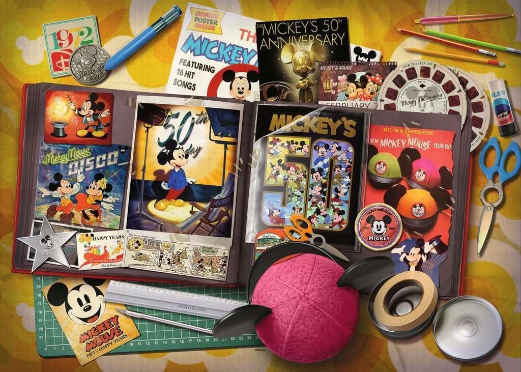 image:imageRavensburger Puzzle Disney 1970 Mickey Moments 1000 Teile PuzzleAntik