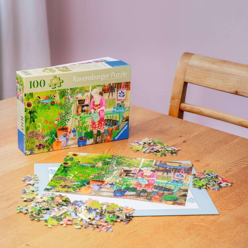 image:imageRavensburger Puzzle Gartenarbeit 100 groe PuzzleTeile fr Senioren