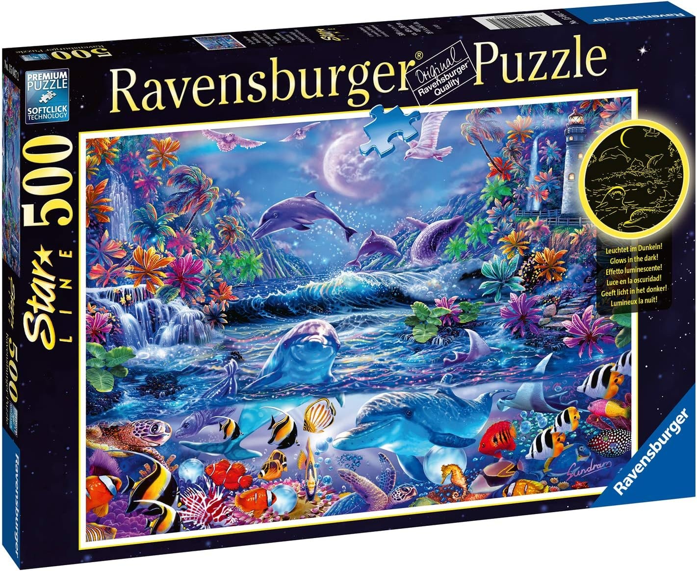 image:imageRavensburger Puzzle Im Zauber des Mondlichts 500 Teile PuzzleAntik