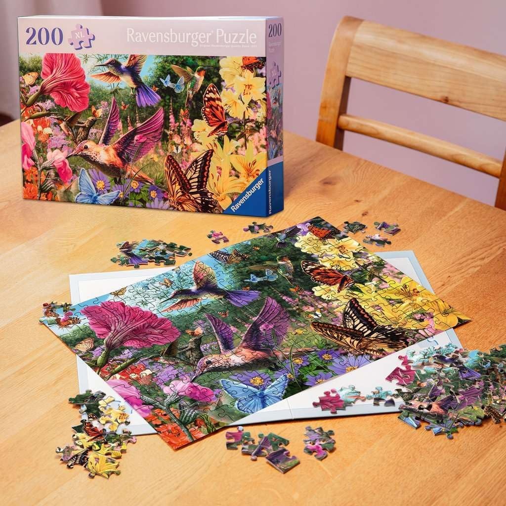 image:imageRavensburger Puzzle Kolibris und Schmetterlinge 200 groe PuzzleTeile
