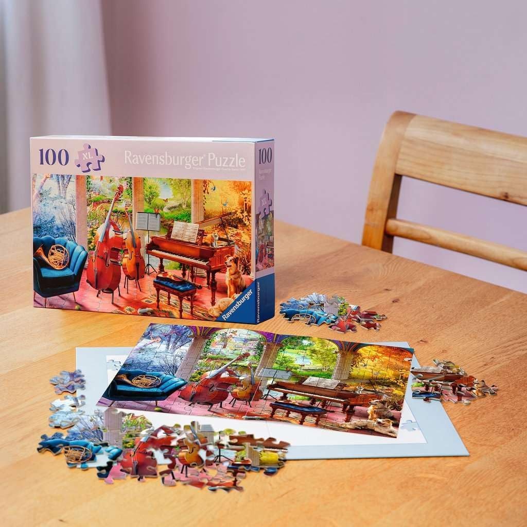 image:imageRavensburger Puzzle Musikalische Jahreszeiten 100 groe PuzzleTeile