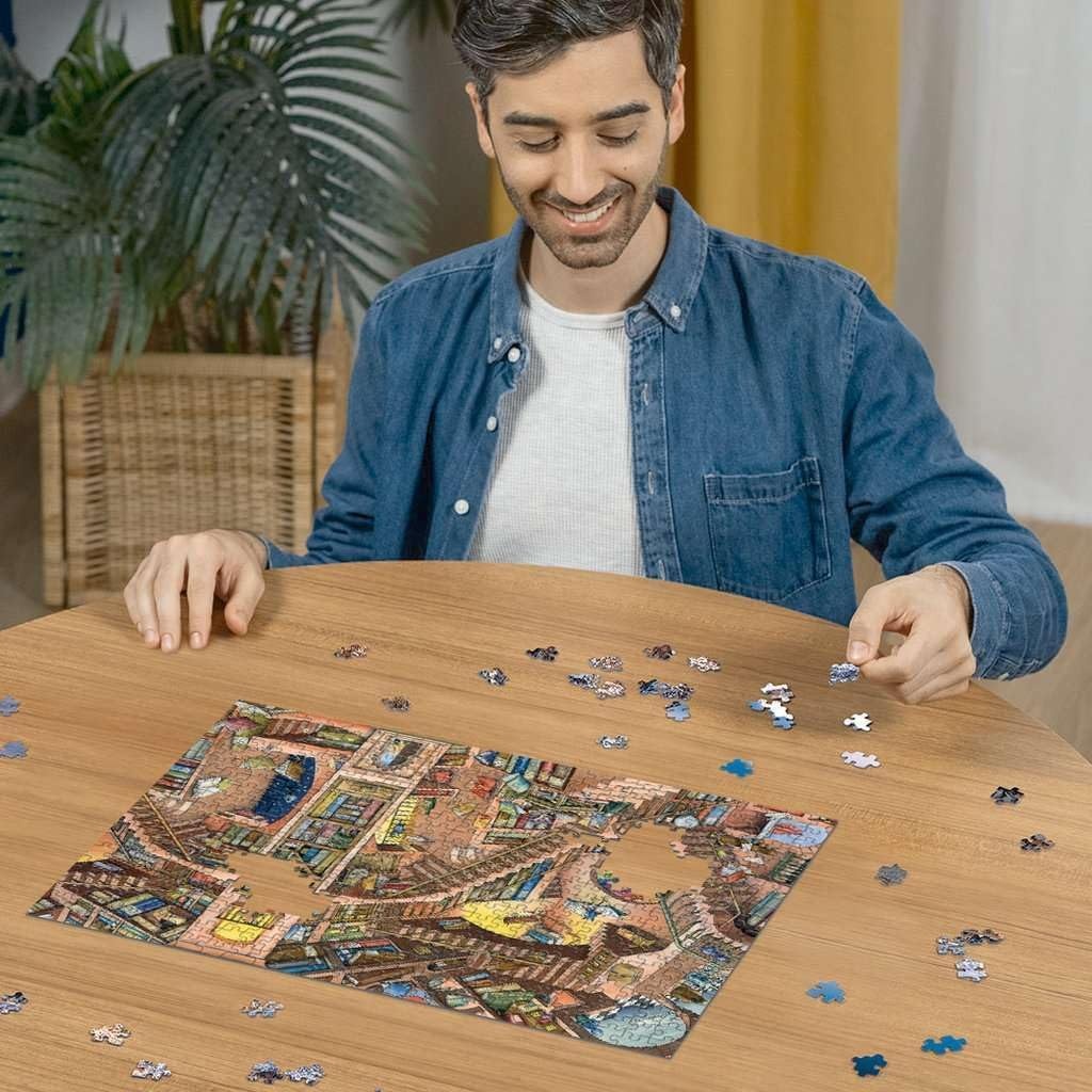 image:imageRavensburger Puzzle Verrckte Bibliothek 500 Teile Puzzle fr ErwachseneAntik