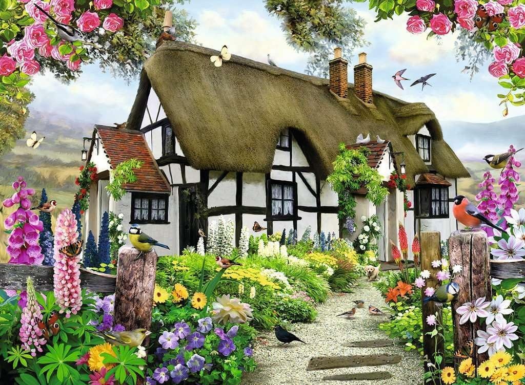 image:imageRavensburger Puzzle Vertrumtes Cottage 500 Teile Puzzle fr Erwachsene