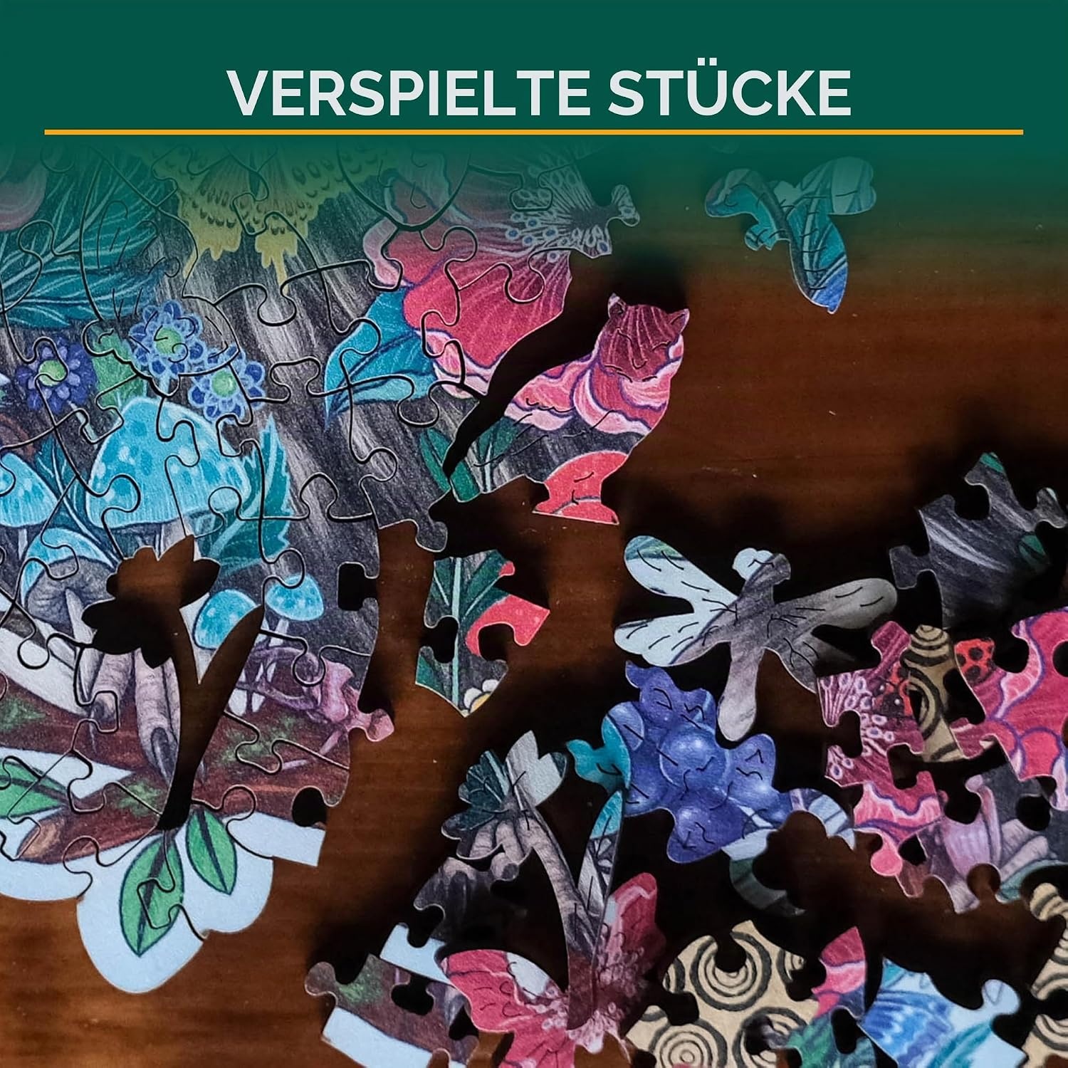 image:imageRavensburger Wooden Puzzle 17511 Geheimnisvolle Eule 150 Teile KonturHolzpuzzle mit stabilen Puzzleteilen und 15 kleinen Holzfiguren Whimsies fr Erwachsene und Kinder ab 10 Jahren