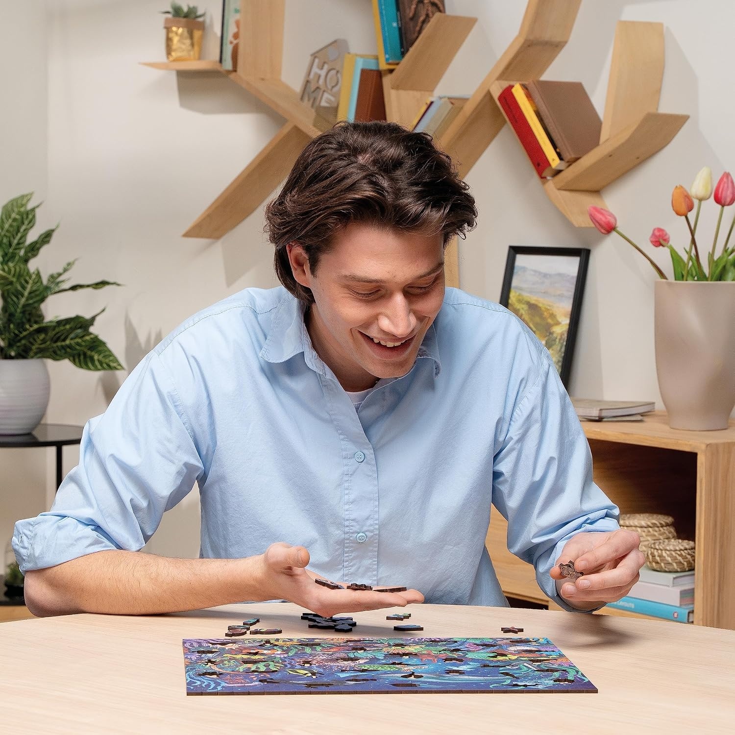 image:imageRavensburger Wooden Puzzle 17515 Unten im Meer 500 Teile Holzpuzzle fr Erwachsene und Kinder ab 14 Jahren mit stabilen individuellen Puzzleteilen und 40 kleinen Holzfiguren WhimsiesSingle