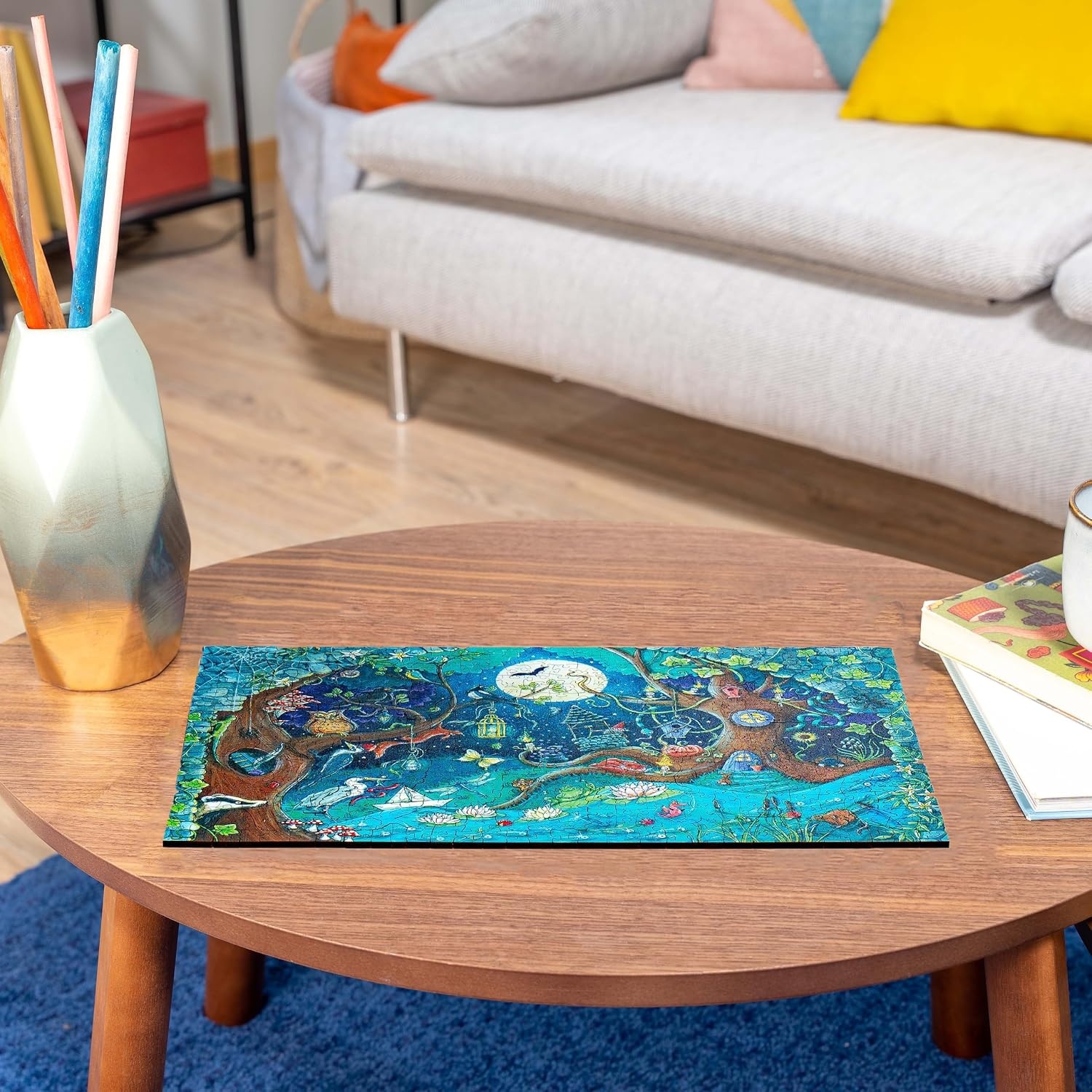image:imageRavensburger Wooden Puzzle 17516 Fantasy Forest 500 Teile Holzpuzzle fr Erwachsene und Kinder ab 14 Jahren mit stabilen individuellen Puzzleteilen und 40 kleinen Holzfiguren WhimsiesSingle