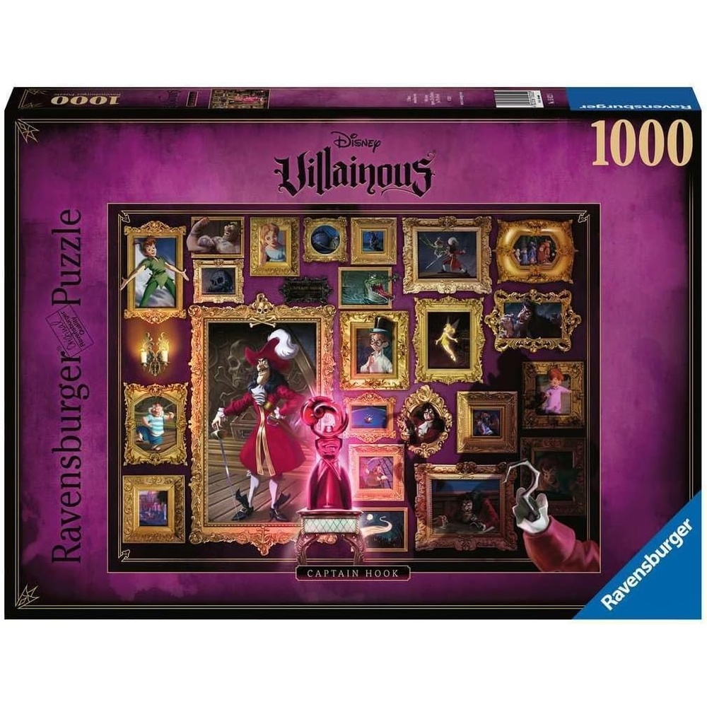 image:imageRavensburger Puzzle 12000037 Disney Villainous Maleficent 1000 Teile Puzzle fr Erwachsene und Kinder ab 14 Jahren Disney Puzzle Disney Geschenke Green PurpleCaptain Hook 1000 PC