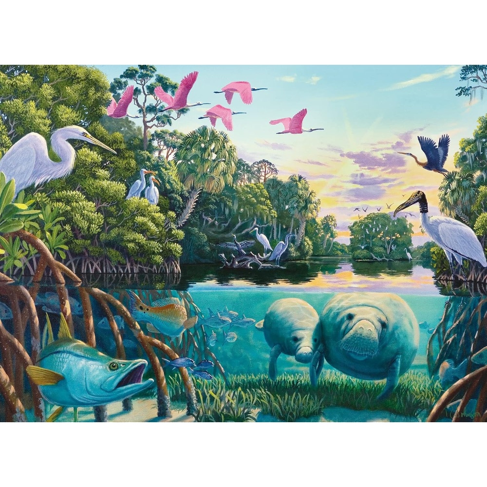 image:imageRavensburger Puzzle 12000044 Manatee Moments 500 Teile fr Erwachsene und Kinder ab 12 JahrenAntik