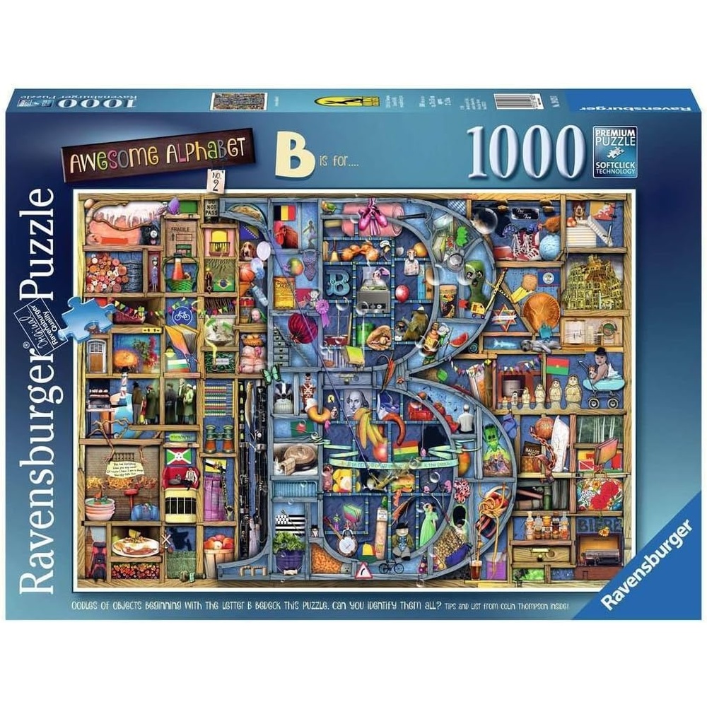 image:imageRavensburger Puzzle 12000327 Awesome Alphabet B 1000 Teile Puzzle fr Erwachsene und Kinder ab 14 JahrenAntik