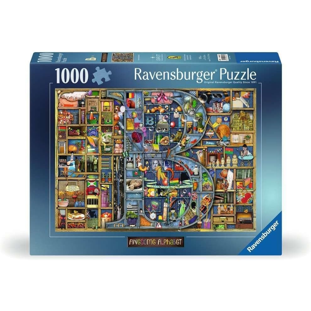 image:imageRavensburger Puzzle 12000327 Awesome Alphabet B 1000 Teile Puzzle fr Erwachsene und Kinder ab 14 JahrenModern