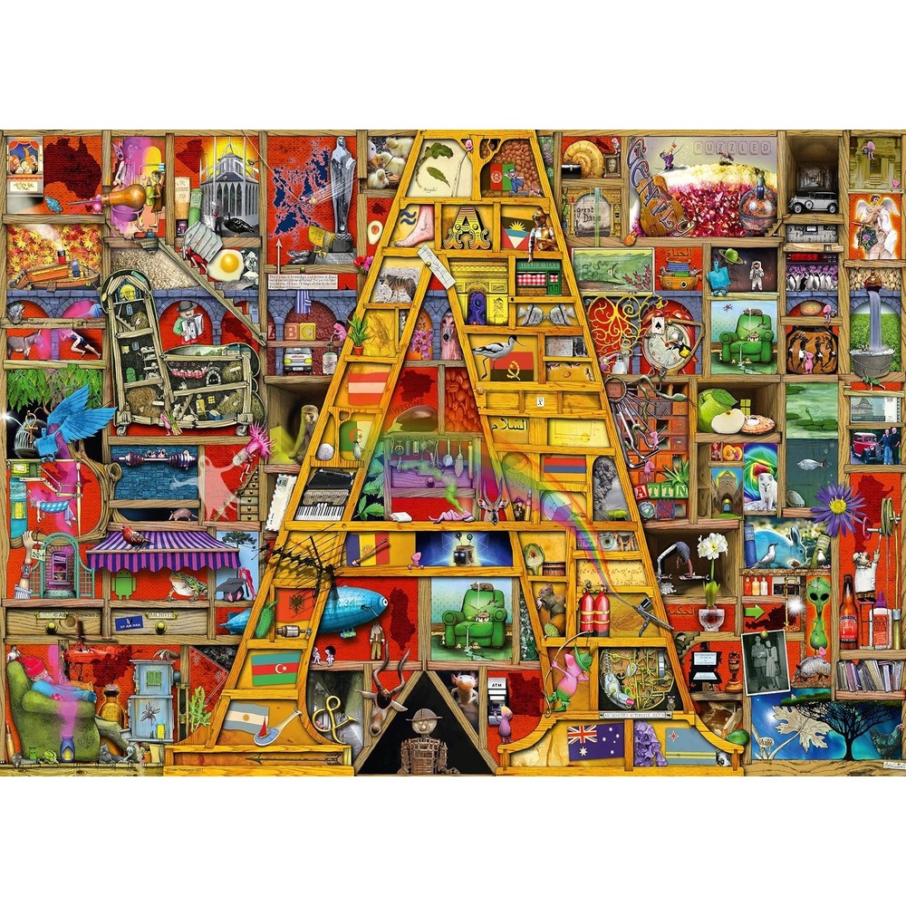 image:imageRavensburger Puzzle 12000333 Awsome Alphabet A 1000 Teile Puzzle fr Erwachsene und Kinder ab 14 JahrenModern