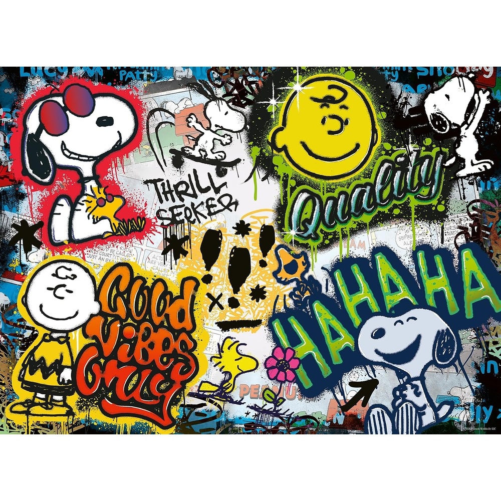 image:imageRavensburger Puzzle 12000389 Peanuts Graffiti 500 Teile Puzzle fr Erwachsene und Kinder ab 12 Jahren PeanutsPuzzleRetro