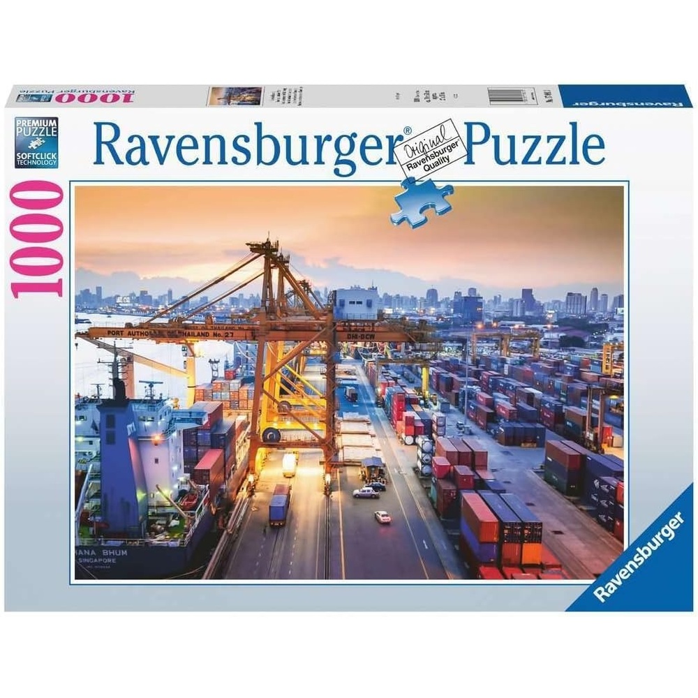image:imageRavensburger Puzzle 12000583 Hafen 1000 Teile Puzzle fr Erwachsene und Kinder ab 14 JahrenAntik