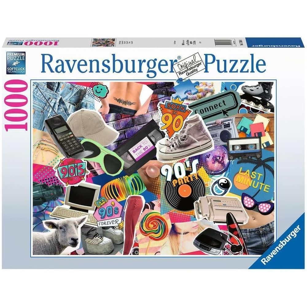 image:imageRavensburger Puzzle 12000619 Die 90er Jahre 1000 Teile Puzzle fr Erwachsene und Kinder ab 14 JahrenAntik