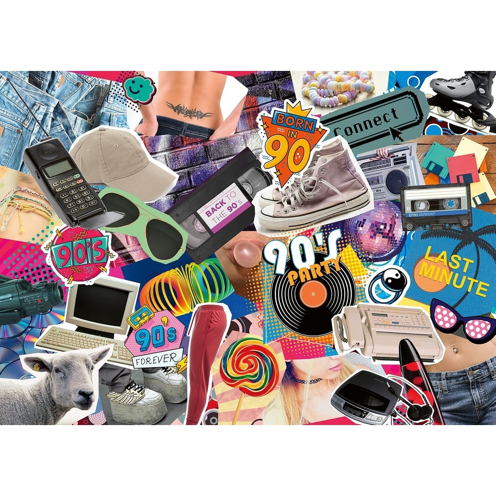 image:imageRavensburger Puzzle 12000619 Die 90er Jahre 1000 Teile Puzzle fr Erwachsene und Kinder ab 14 JahrenModern