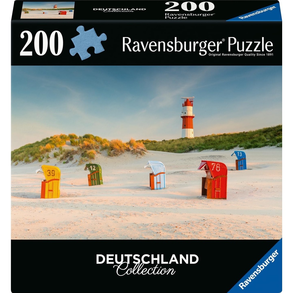 image:imageRavensburger Puzzle 12001477 Leuchtturm hinter der Dne auf Borkum 300 Teile Puzzle Deutschland Collection fr Erwachsene ab 14 Jahren