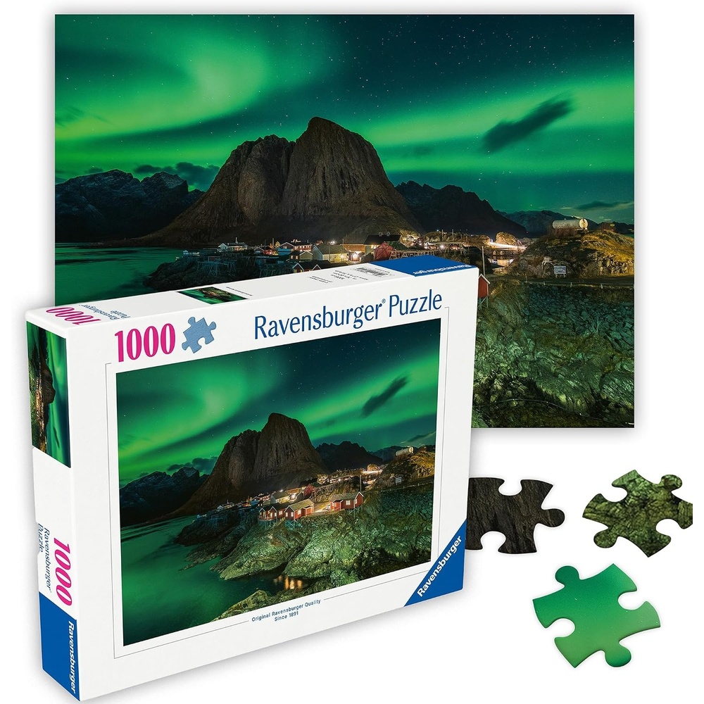 image:imageRavensburger Puzzle Aurora Borealis Norwegen 1000 Teile PuzzleSzenisch