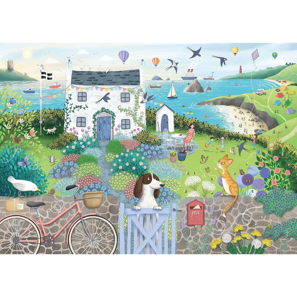 image:imageRavensburger Puzzle Cottage am Fluss 500 Teile Puzzle fr ErwachseneHaus an der Kste