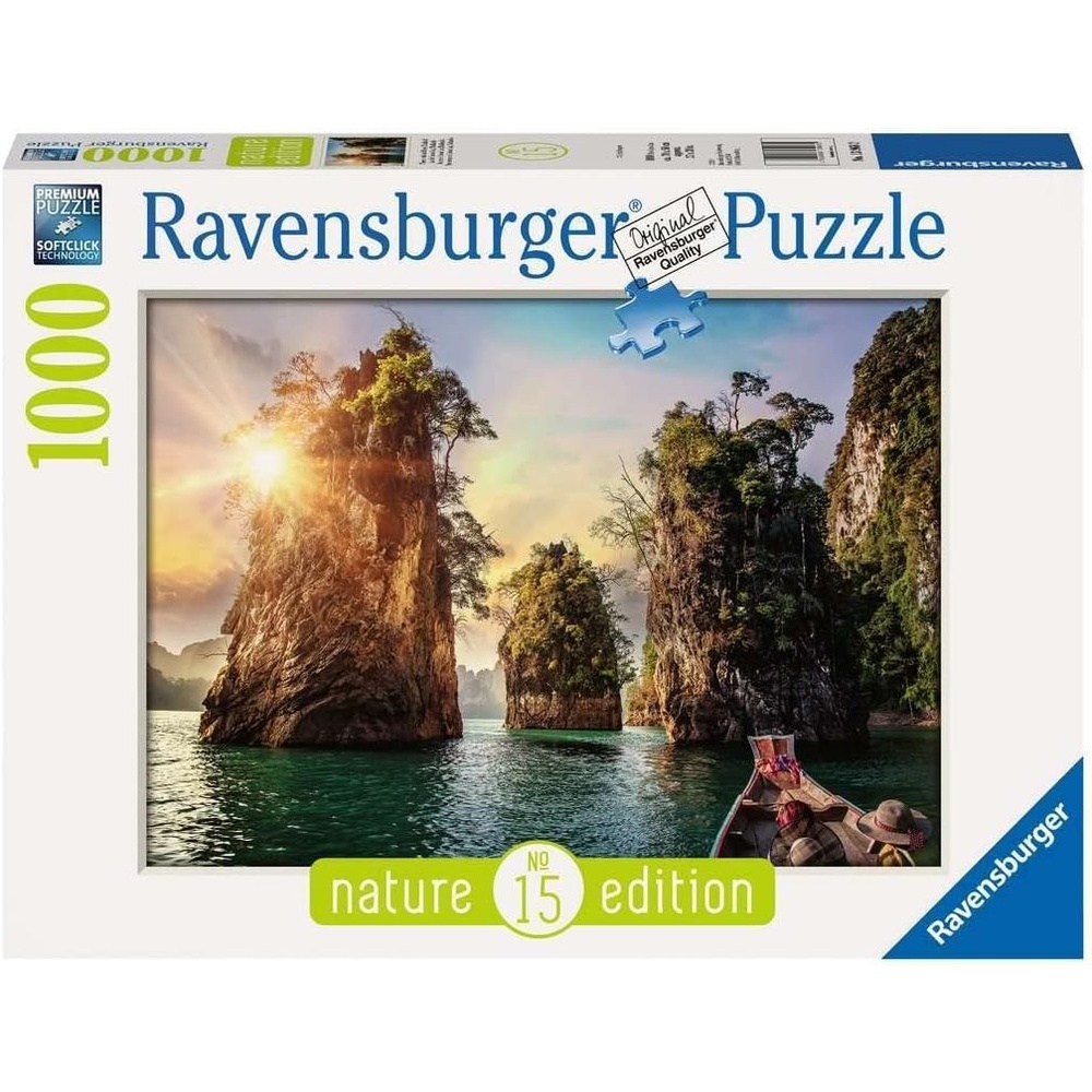image:imageRavensburger Puzzle DREI Felsen in Cheow Thailand 1000 Teile PuzzleAntik