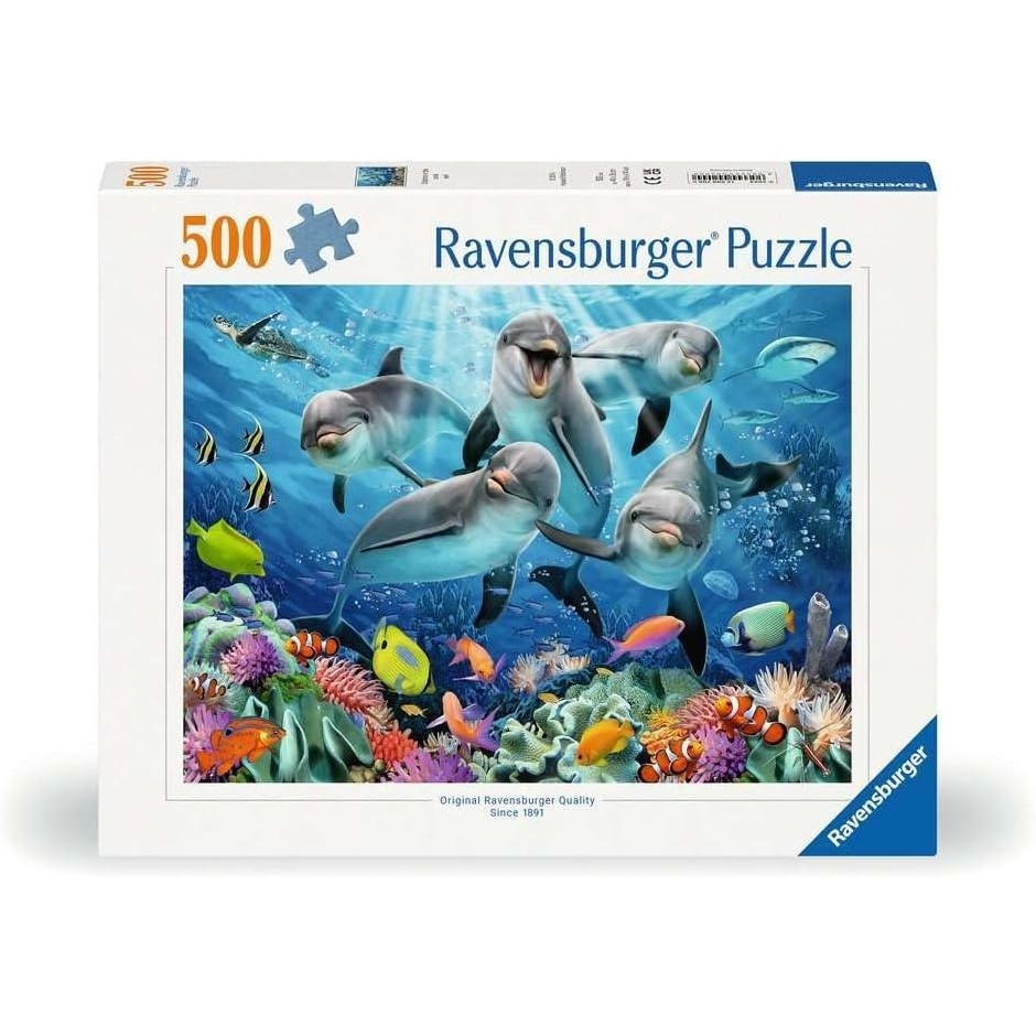image:imageRavensburger Puzzle Delfine im Korallenriff 500 Teile PuzzleMehrfarbig