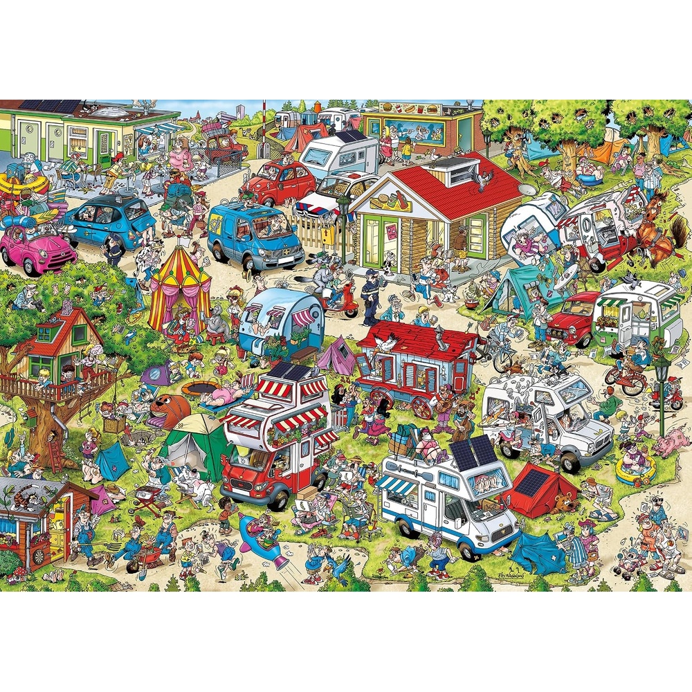 image:imageRavensburger Puzzle Der Campingplatz 1000 TeileAntik