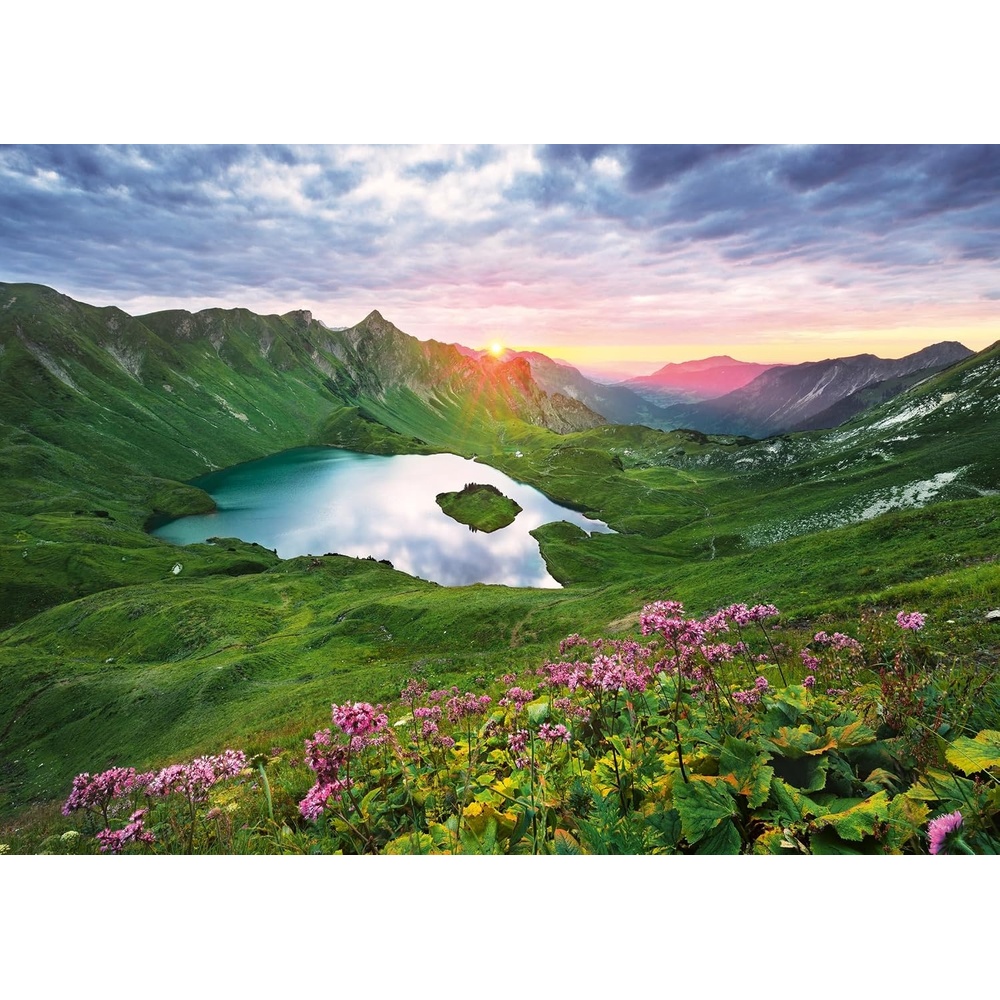 image:imageRavensburger Puzzle Eibsee mit Wettersteingebirge und ZugspitzeAllguer Bergsee