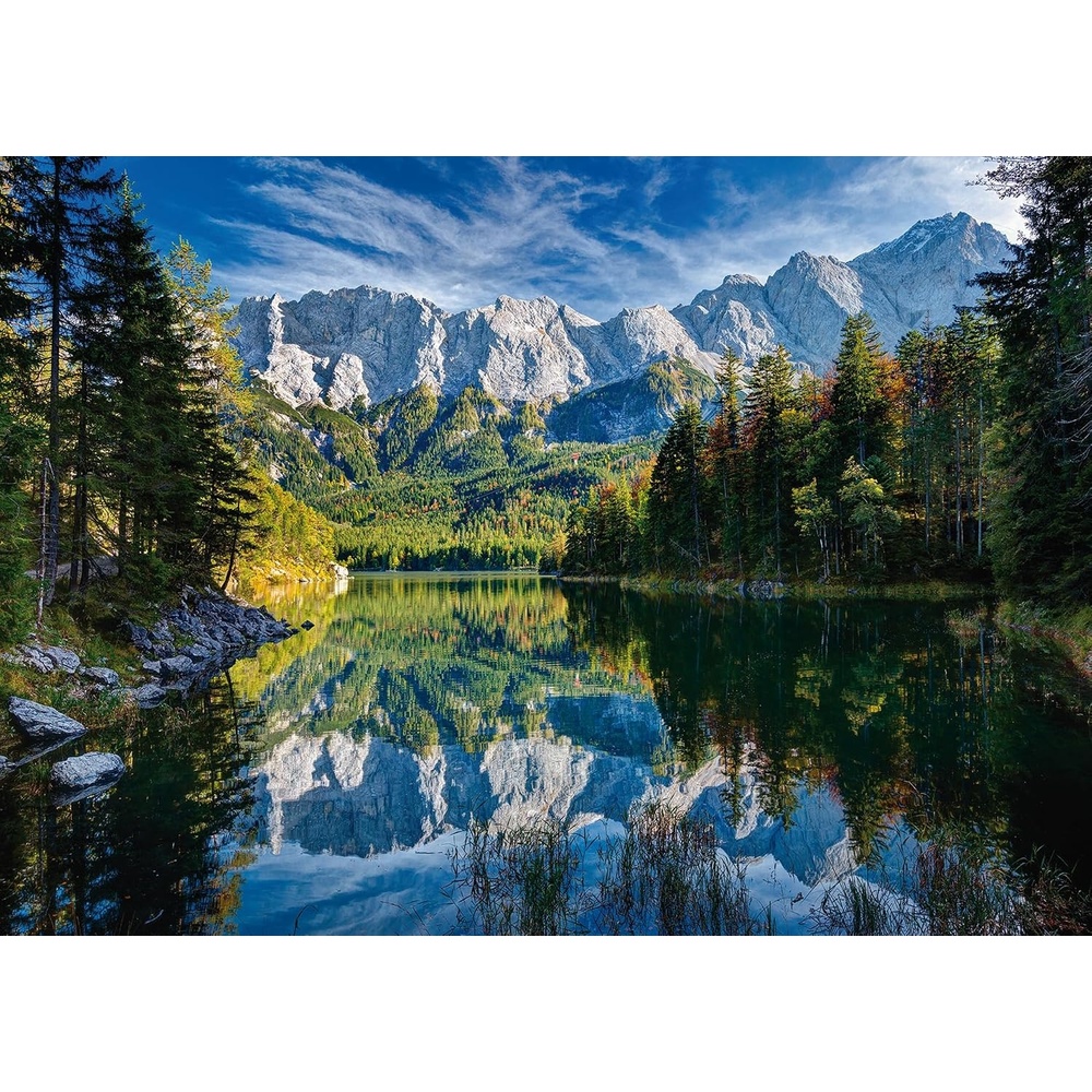 image:imageRavensburger Puzzle Eibsee mit Wettersteingebirge und ZugspitzeMehrfarbig