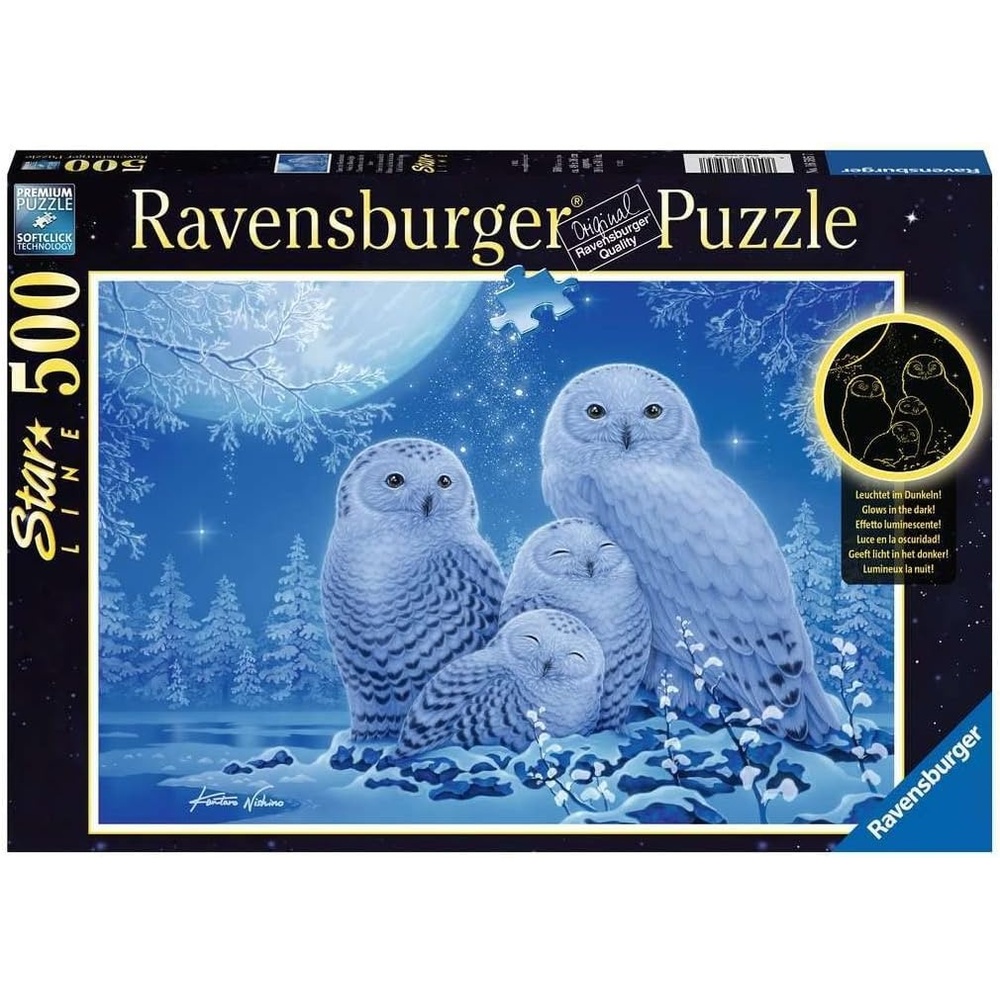 image:imageRavensburger Puzzle Eulen im Mondschein 500 Teile Puzzle fr ErwachseneRetro