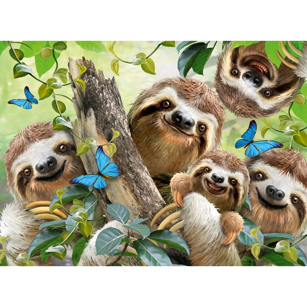 image:imageRavensburger Puzzle Faultier Selfie 500 Teile Puzzle fr ErwachseneModern