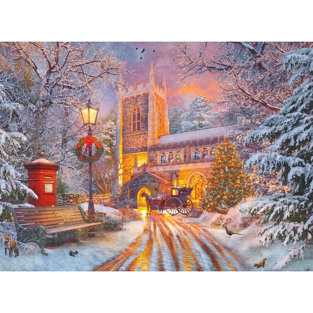 image:imageRavensburger Puzzle Funkelnde Weihnachten 500 Teile Puzzle fr ErwachseneScenic