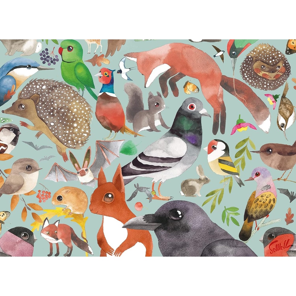 image:imageRavensburger Puzzle Gartenbesucher  500 Teile Puzzle fr ErwachseneSkurrile