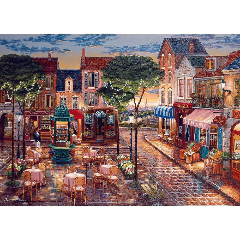 image:imageRavensburger Puzzle Gemaltes Paris 1000 Teile Puzzle fr ErwachseneModern