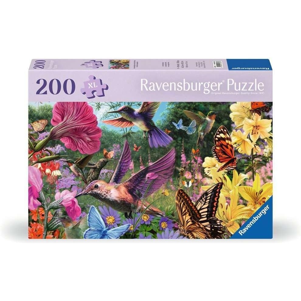 image:imageRavensburger Puzzle Kolibris und Schmetterlinge 200 groe PuzzleTeile