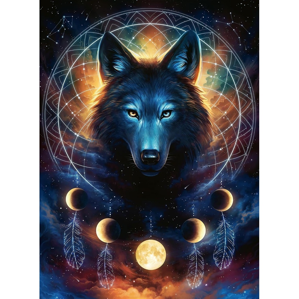 image:imageRavensburger Puzzle Leuchtender Wolf  500 Teile Puzzle fr ErwachseneScenic