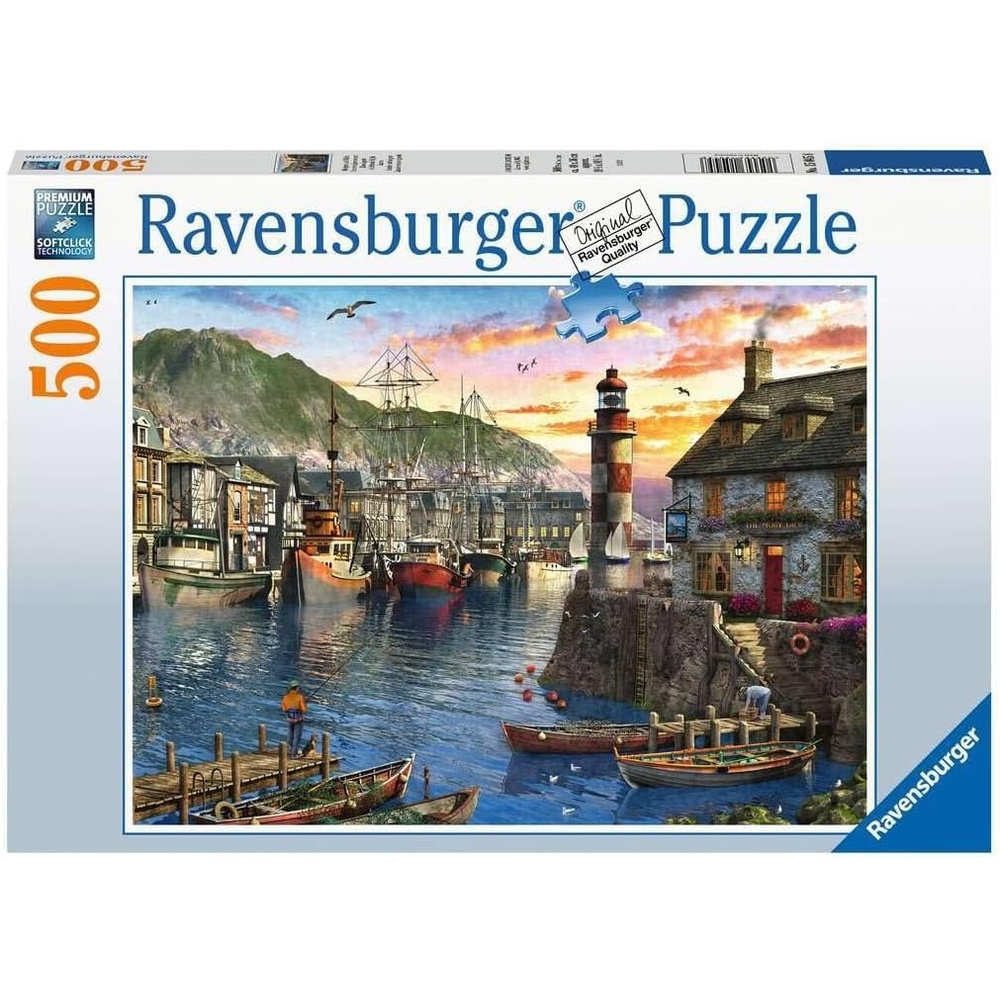 image:imageRavensburger Puzzle Morgens am Hafen  500 Teile Puzzle fr Erwachsenerealistisch