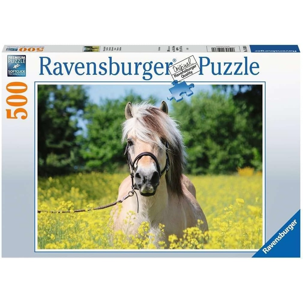 image:imageRavensburger Puzzle Pferd im Rapsfeld 500 Teile Puzzle fr ErwachseneAntik