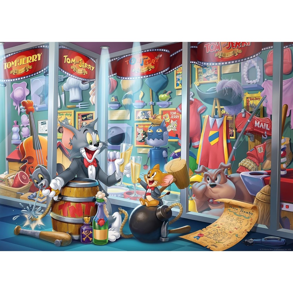 image:imageRavensburger Puzzle Ruhmeshalle von Tom amp Jerry 1000 Teile PuzzleAntik