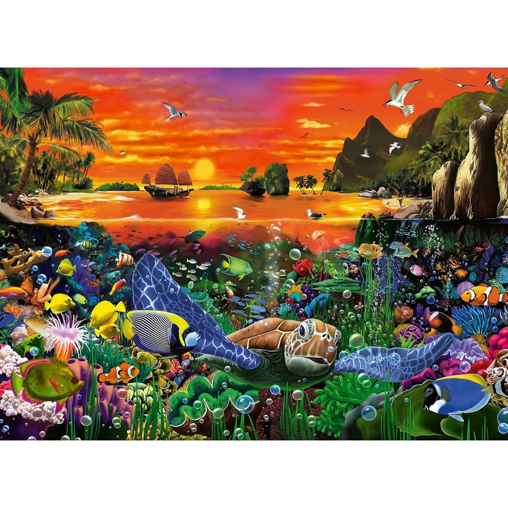 image:imageRavensburger Puzzle Schildkrte im Riff 500 Teile Puzzle fr ErwachseneModern