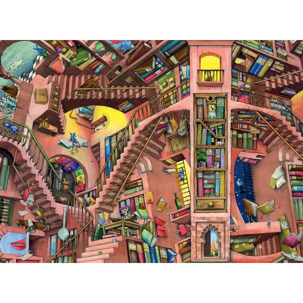 image:imageRavensburger Puzzle Verrckte Bibliothek 500 Teile Puzzle fr ErwachseneModern