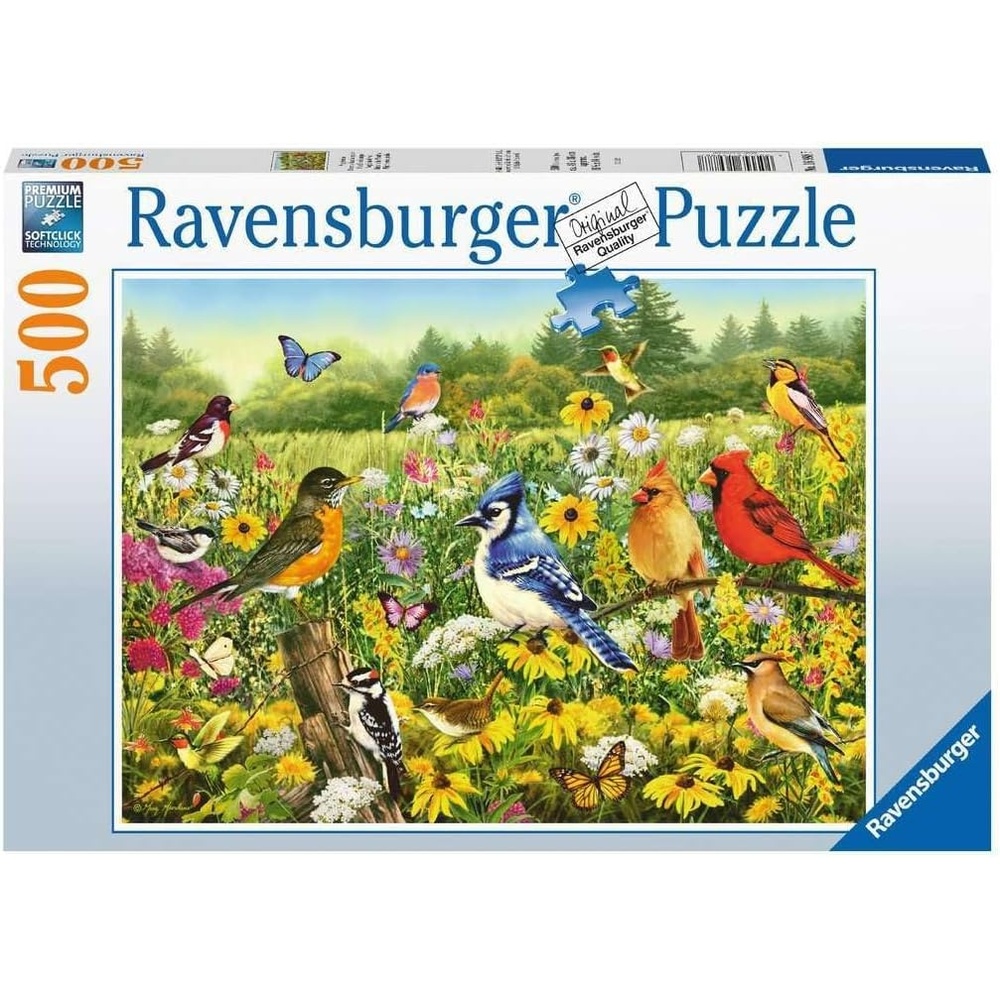 image:imageRavensburger Puzzle Vogelwiese 500 Teile Puzzle fr ErwachseneEducational