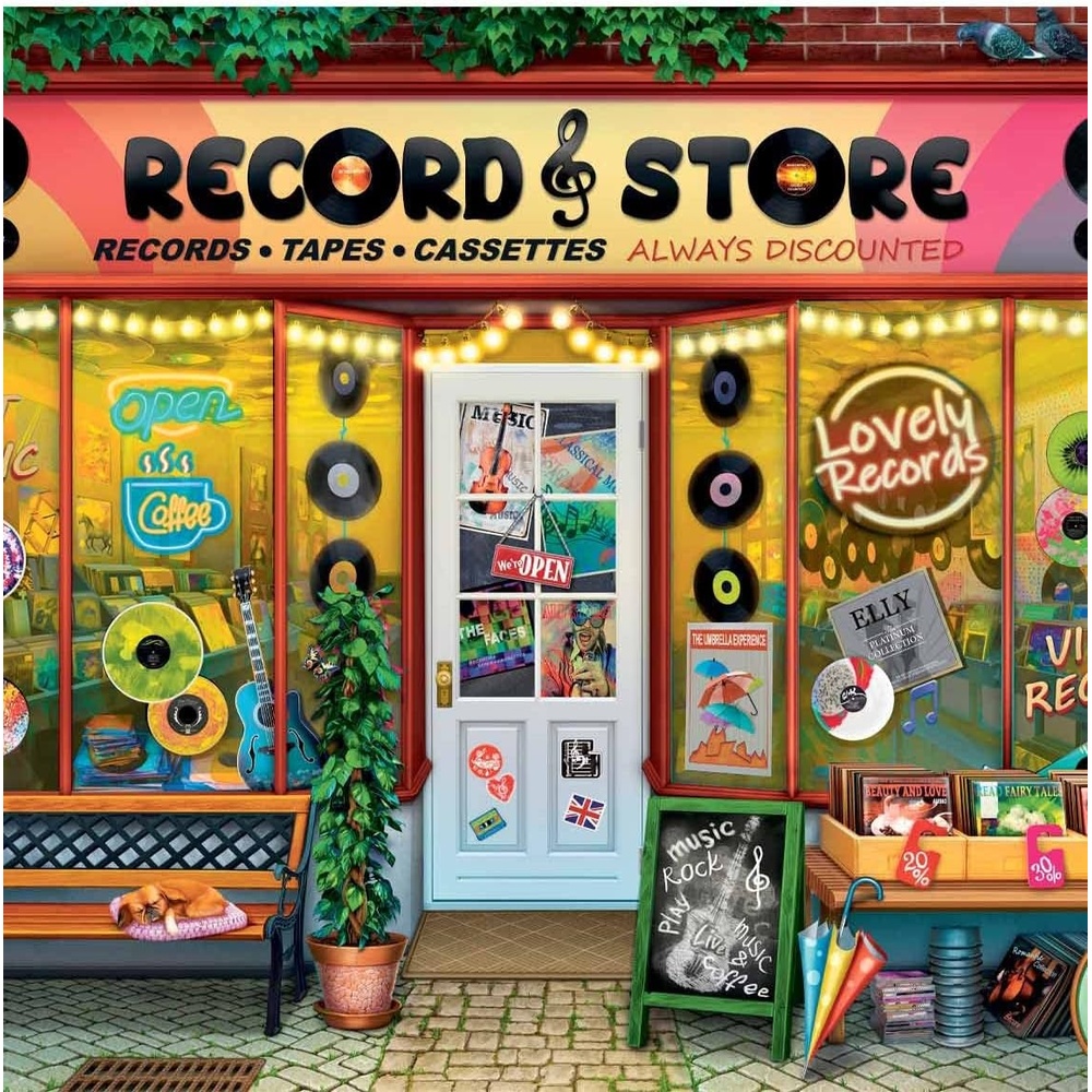 image:imageRavensburger VintageVinylPuzzle 1000teilig Puzzle fr Erwachsene und Kinder mit den Maen 70x50 cm Geschenk fr Erwachsene und Kinder ab 14 JahrenAntik